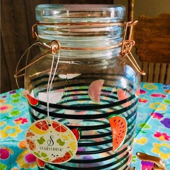 Watermelon Pattern Beverage Container - Picture 3 of 6